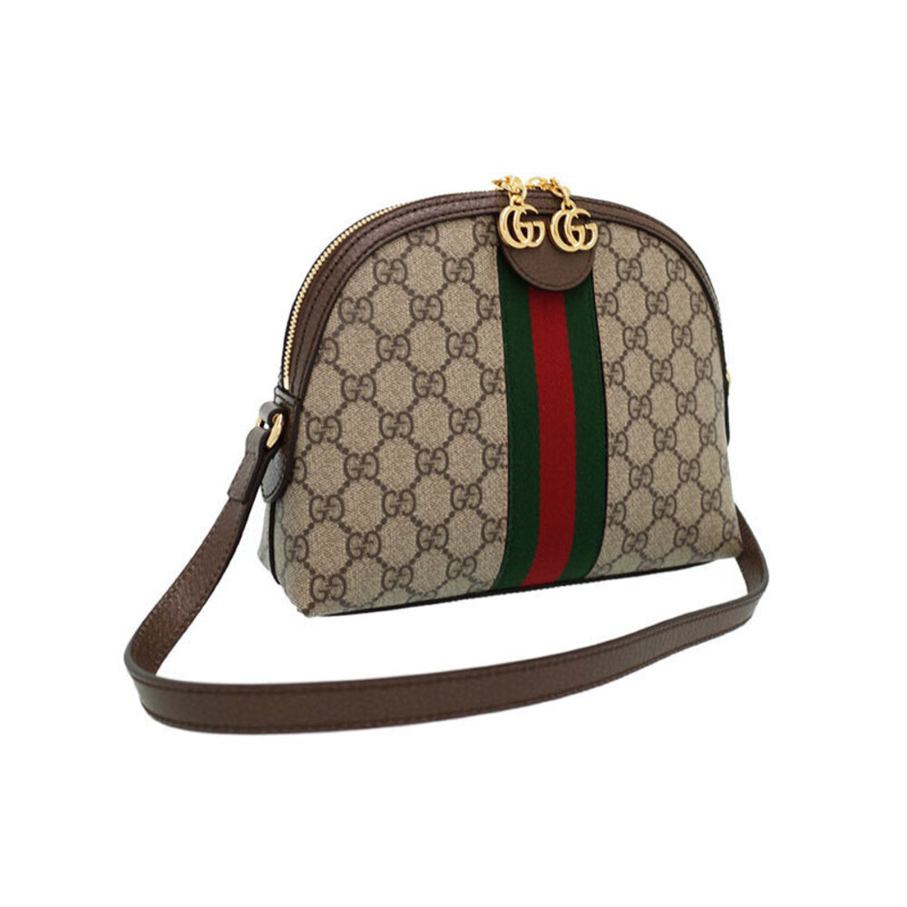 Gucci GG Bag Brown Shoulder Canvas Ebony Supreme Beige Ophidia